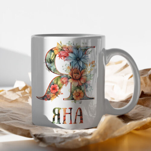 Щампа: буква Я с цветя и име