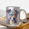 Jack Russell WB0370 13 Чаша с джак ръсел с корона, поп арт