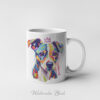 Jack Russell WB0370 16 Чаша с джак ръсел с корона, поп арт, керамична чаша 330 мл