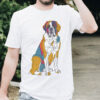 Saint Bernard WB0408 20 Щампа: санбернар, line art с цветни блокове