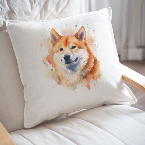 Akita Inu Dog WB0464 22 Възглавница с акита в топли тонове