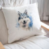 Alaskan Malamute, dog WB0466 22 Възглавница с аляски маламут в синьо