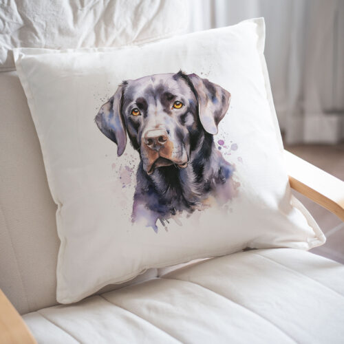 Black Labrador WB0474 22 Възглавница с черен лабрадор