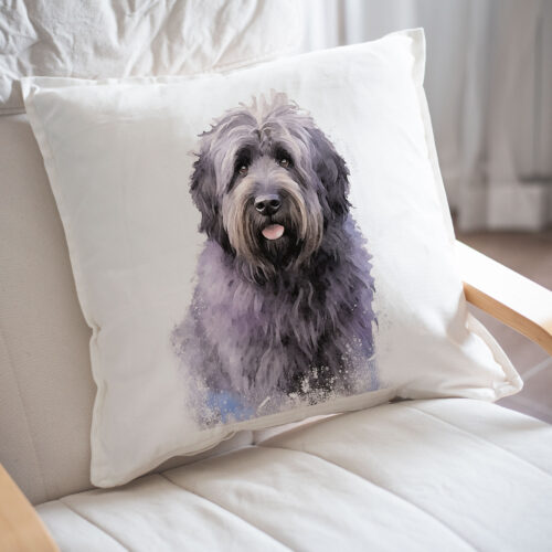 Bouvier des Flandres WB0482 22 Възглавница с фландърско бувие