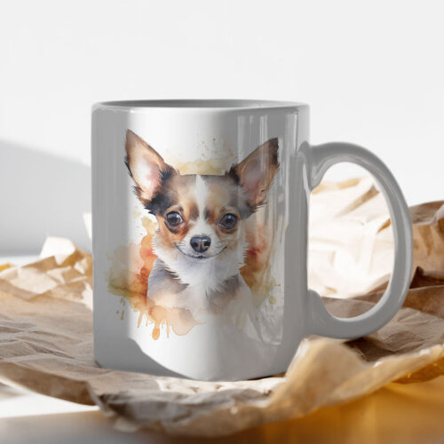 Chihuahua WB0517 13 Чаша с дългокосместо чихуахуа