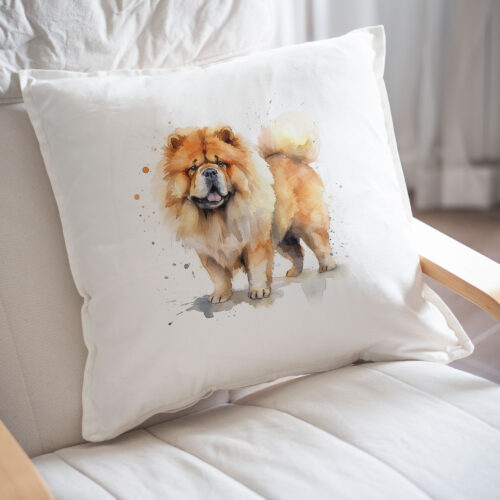 Chow Chow WB0525 22 Възглавница с чау чау в цял ръст