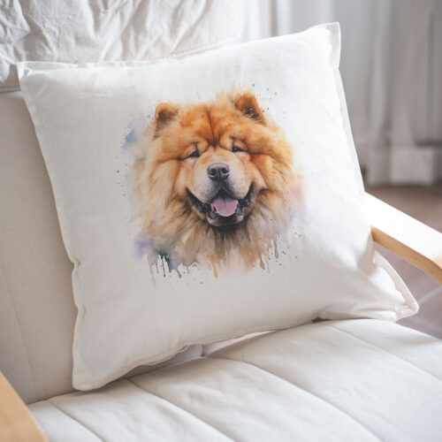 Chow Chow WB0526 22 Възглавница с чау чау с притворени очи