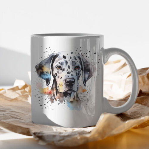 Dalmation WB0532 13 Чаша с далматинец с петна