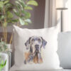 Great Dane WB0559 17 Възглавница с немски дог, калъфка 50х50 см
