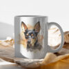 Pinscher, WB0571 13 Чаша с пинчер с наострени уши