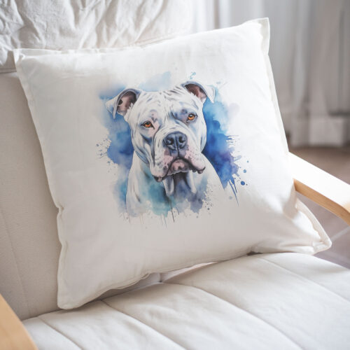 Pit Bull WB0575 22 Възглавница с бял питбул