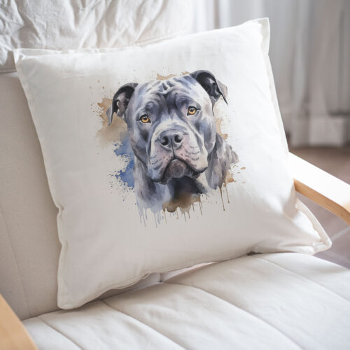 Pit Bull WB0576 22 Възглавница със син питбул