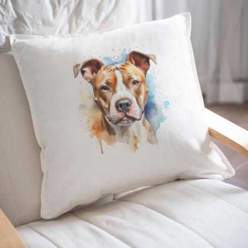 Pit Bull WB0577 22 Възглавница с питбул с бяла муцуна