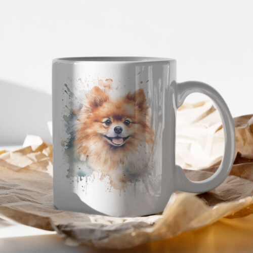 Pomeranian WB0579 13 Чаша с померан с усмивка