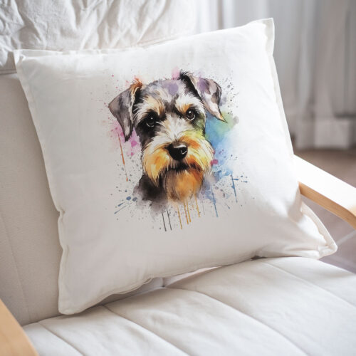 Schnauzer WB0602 22 Възглавница с шнауцер с брада