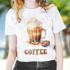 Щампа: високо кафе с крем и надпис Coffee