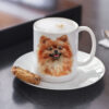 WB0743 Pomeranian 14 Щампа: померан с рижава козина