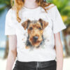 Welsh Terrier WB0626 18 Щампа: уелски териер, акварелен портрет