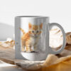 cat WB0560 13 Чаша с рижаво котенце в цял ръст