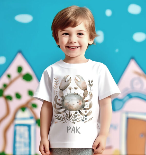 WB0787 rak 17 Детска тениска със зодия Рак