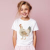 Chicken WB0976 19 Детска тениска с кокошка, детайл от щампата
