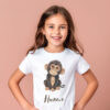 Chimpanzee WB0968 15 Детска тениска с маймунка, бял органичен памук