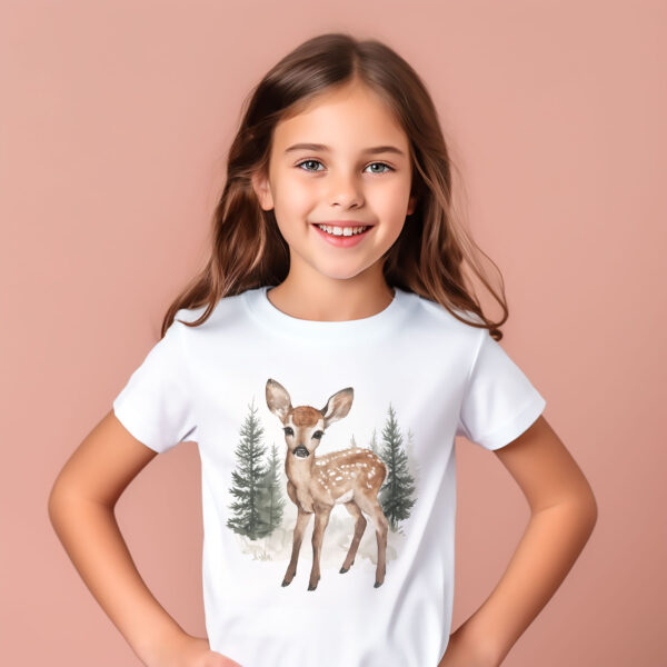Deer WB0918 17 Детска тениска със сърничка