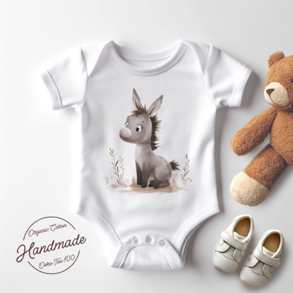 Donkey WB0980 4 Щампа: магаренце сред тревички