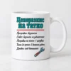 Бяла чаша с ценоразпис на татко и малък гаечен ключ Бяла чаша с ценоразпис на татко и малък гаечен ключ