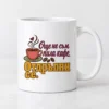 Дамска тениска с чаша кафе, зърна, сърце и надпис Още не съм пила кафе – и като чаша