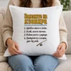 Бяла възглавница със законите на язовира и въдица с макара